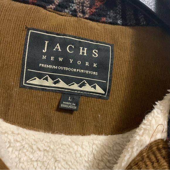 Jachs Men's Patterned Shirt Jacket - Navy and Red - Picture 3 of 11